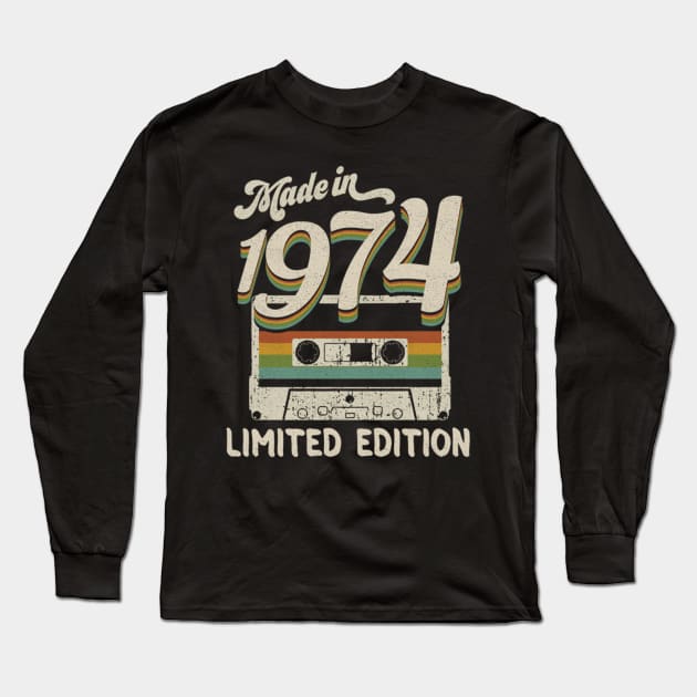 Vintage 1974 Long Sleeve T-Shirt by Matthew Ronald Lajoie